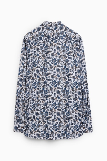 Hommes - Chemise de bureau - regular fit - col button down - facile à repasser - blanc