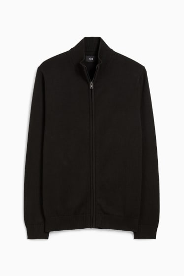 Herren - Strickjacke - schwarz