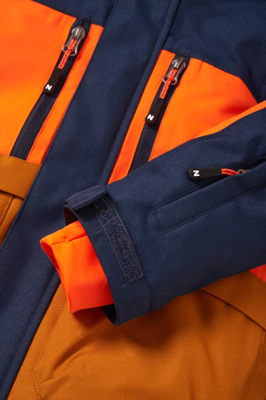 Enfants garçons - Veste de ski à capuche - marron