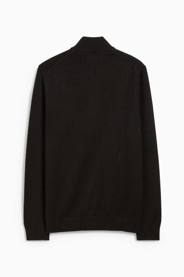Herren - Strickjacke - schwarz