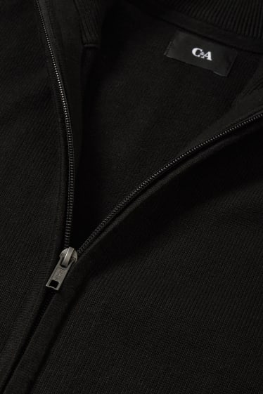Herren - Strickjacke - schwarz