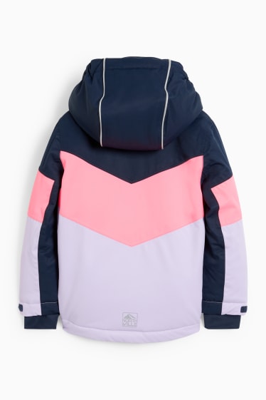 Enfants filles - Veste de ski à capuche - bleu foncé