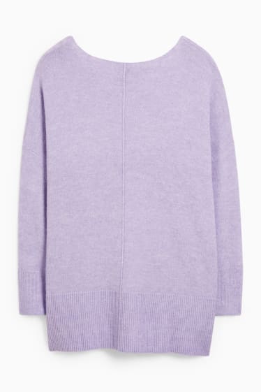 Damen - Pullover - violett