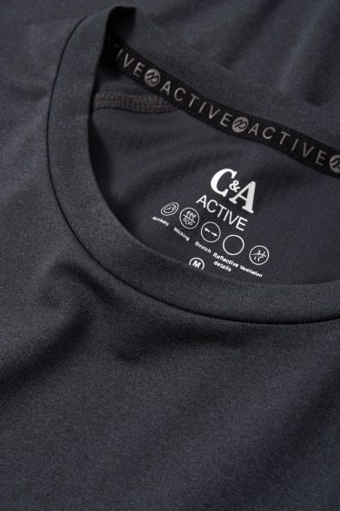 Uomo - Maglia tecnica - slim fit - nero