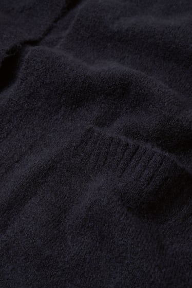 Damen - Lange Strickjacke - dunkelblau