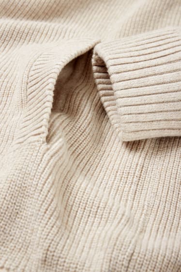 Herren - Strickjacke - beige