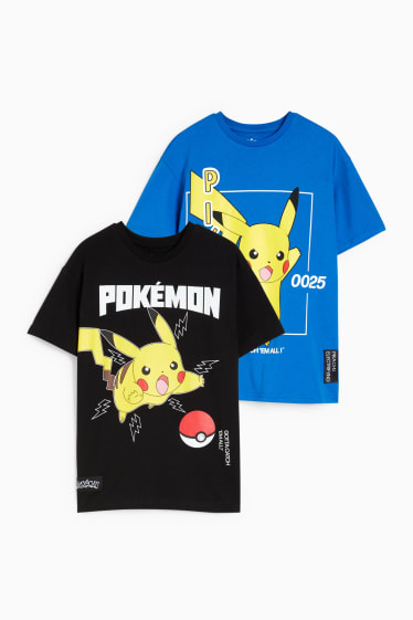 Copii - Băieți - Multipack 2 buc. - Pokémon - tricou cu mânecă scurtă - negru