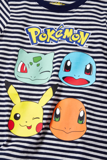 Enfants - Lot de 3 - Pokémon - haut à manches longues - bleu foncé