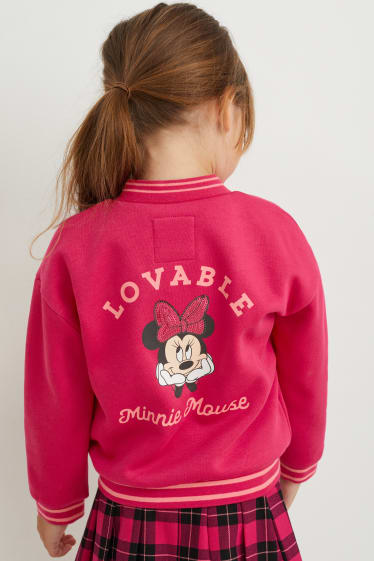 Enfants filles - Minnie Mouse - sweat à capuche - rose foncé