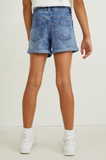 Kinder - Jeans-Shorts - jeansblau