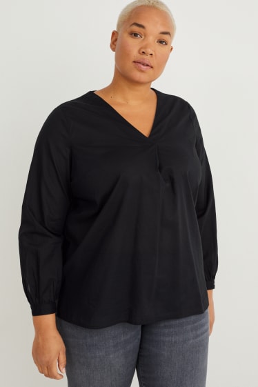 Damen - Bluse - schwarz