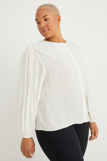 Mujer - Blusa - blanco roto