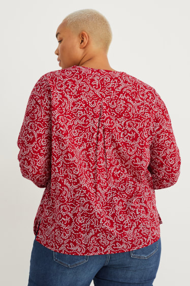 Mujer - Blusa - estampada - rojo