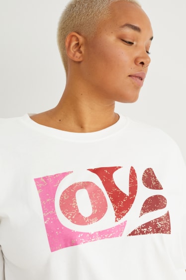 Dames - Oversized T-shirt - wit