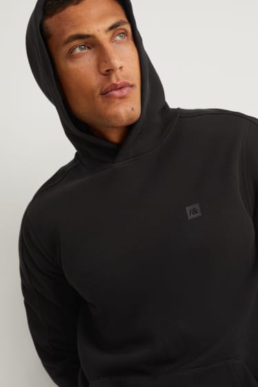 Hommes - Sweat à capuche - noir