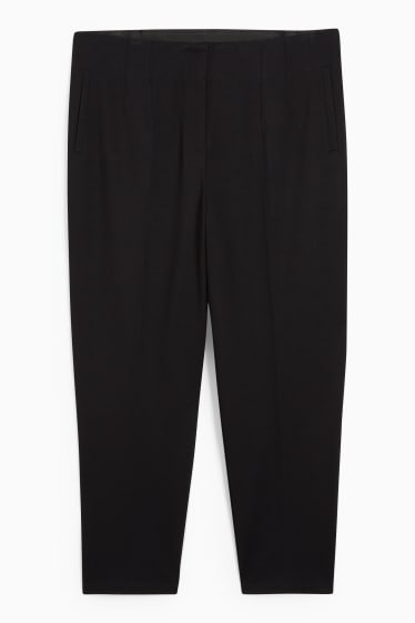 Femmes - Pantalon de jersey - regular fit - noir