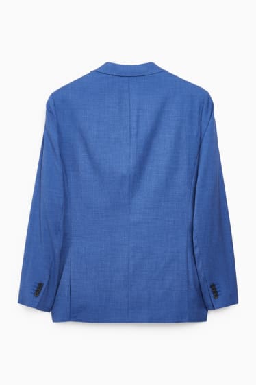 Hommes - Veste de costume - regular fit - Flex - matière extensible - bleu foncé