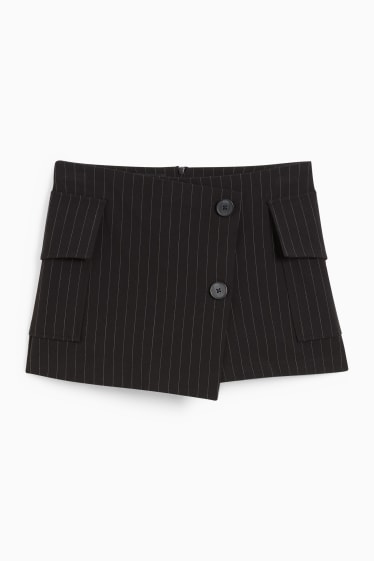 Jóvenes - CLOCKHOUSE - falda pantalón - raya diplomática - negro