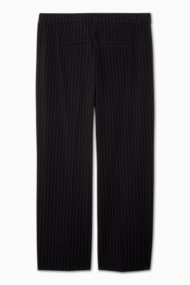 Joves - CLOCKHOUSE - pantalons de tela - mid waist - straight fit - negre