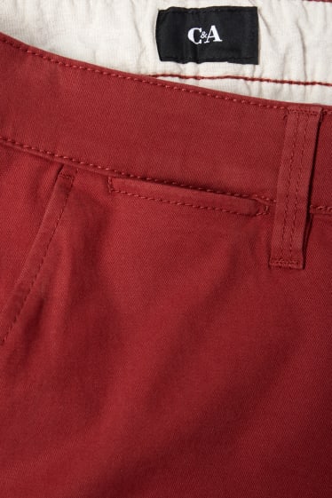 Hommes - Chino - rouge foncé