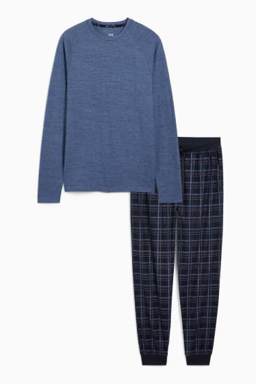 Heren - Pyjama - donkerblauw