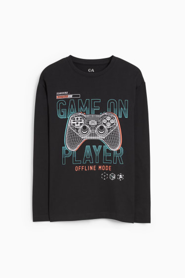Children Boys - Long sleeve top - black