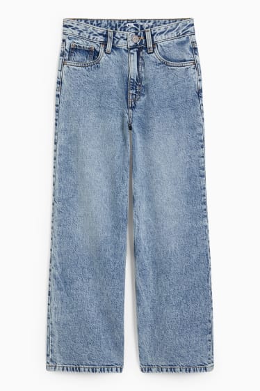 Nena - Texans wide leg - texà blau clar
