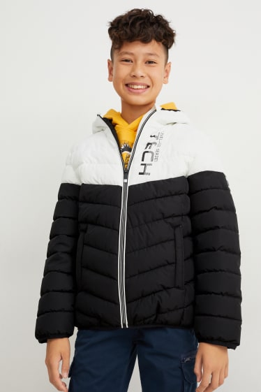 Enfants garçons - Doudoune à capuche - blanc