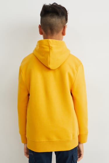 Enfants garçons - Sweat à capuche - jaune