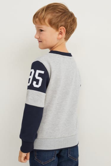 Kinder Jungen - Multipack 2er - Hoodie und Sweatshirt - blau / türkis