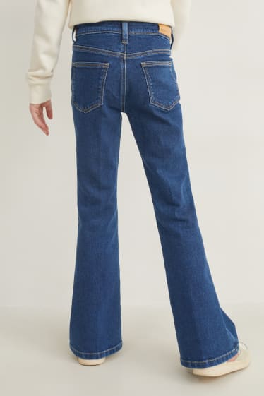 Kinderen - Flared jeans - LYCRA® - jeansdonkerblauw