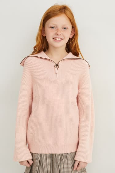 Kinder Mädchen - Pullover - rosa