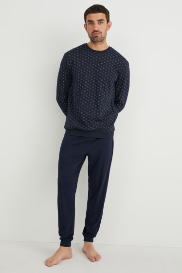 Herren - Pyjama - dunkelblau