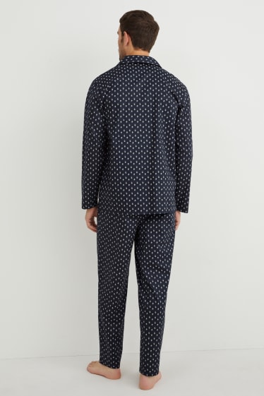 Herren - Pyjama  - dunkelblau