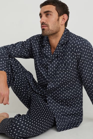 Home - Pijama - blau fosc