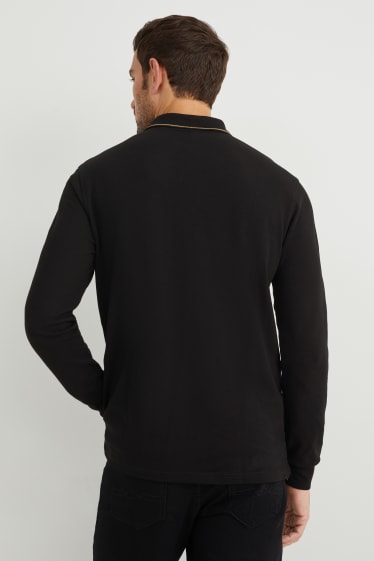Herren - Poloshirt - schwarz