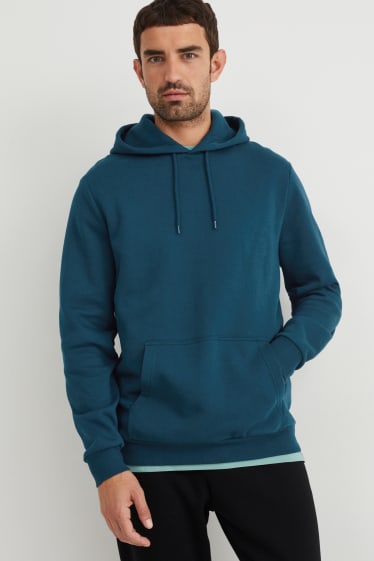 Hommes - Sweat à capuche - bleu foncé