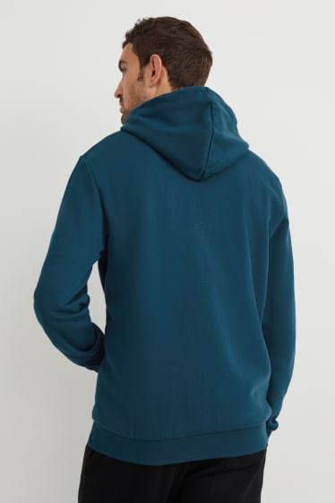 Hommes - Sweat à capuche - bleu foncé