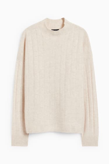 Femmes - Pullover en cachemire - beige clair