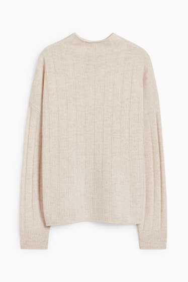 Femmes - Pullover en cachemire - beige clair