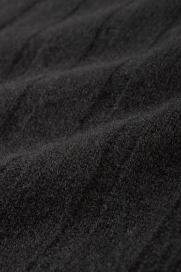 Damen - Kaschmir-Pullover - schwarz