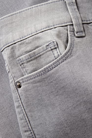 Femmes - Slim jean - high waist - jean gris clair