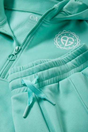 Children - Set - technical hoodie and trousers - 2 piece - light turquoise