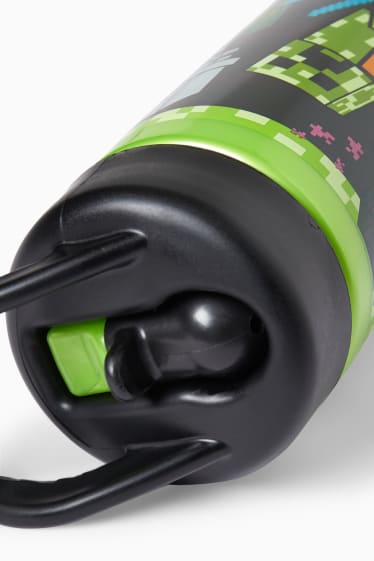 Kinderen: jongens - Minecraft - drinkfles - 420 ml - lichtgroen