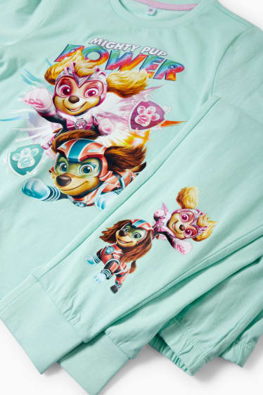 Bambine - PAW Patrol - pigiama - 2 pezzi - verde menta