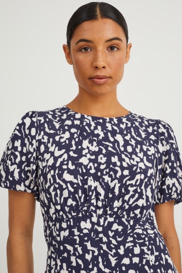 Damen - Empirekleid - dunkelblau