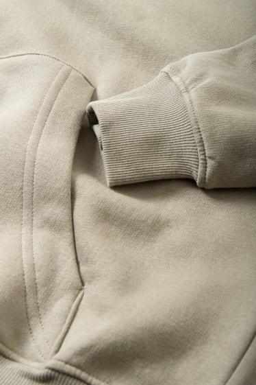 Hommes - Sweat à capuche - couleur sable