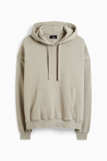 Hommes - Sweat à capuche - couleur sable