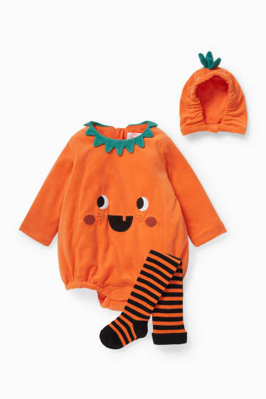 Babys - Baby-Kostüm - 3 teilig - orange