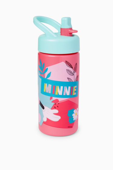 Kinder Mädchen - Minnie Maus - Trinkflasche - 420 ml - rosa